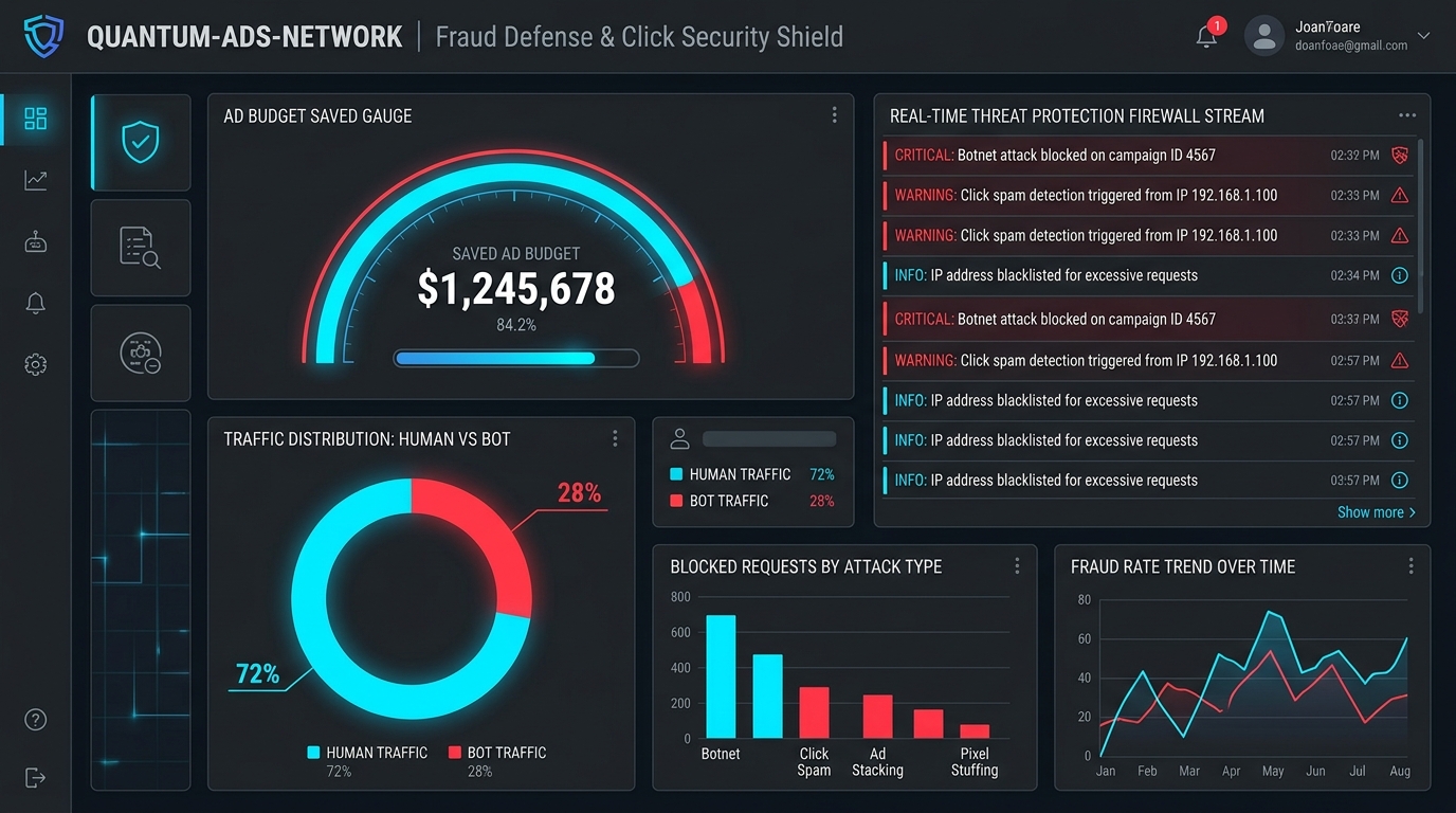 Quantum-Ads-Network — Click Fraud Protection